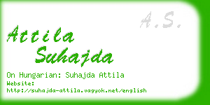 attila suhajda business card